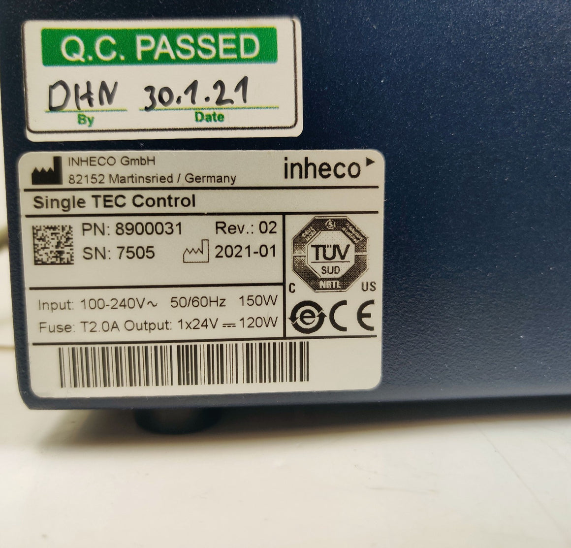 Inheco Single TEC Control 8900031 w/ 7000166 Ultraflat HT 2-Tec Heater/Cooler