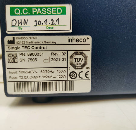Inheco Single TEC Control 8900031 w/ 7000166 Ultraflat HT 2-Tec Heater/Cooler