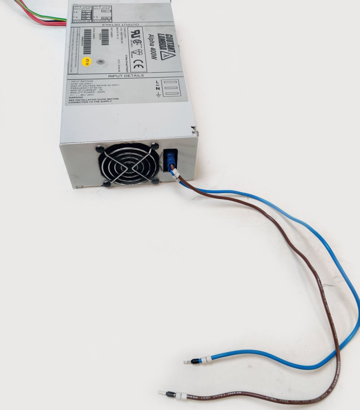 Lambda Alpha 400W Power Supply 100-230VAC 90-255VAC 24V@5A 28V@5A H40146 CA400