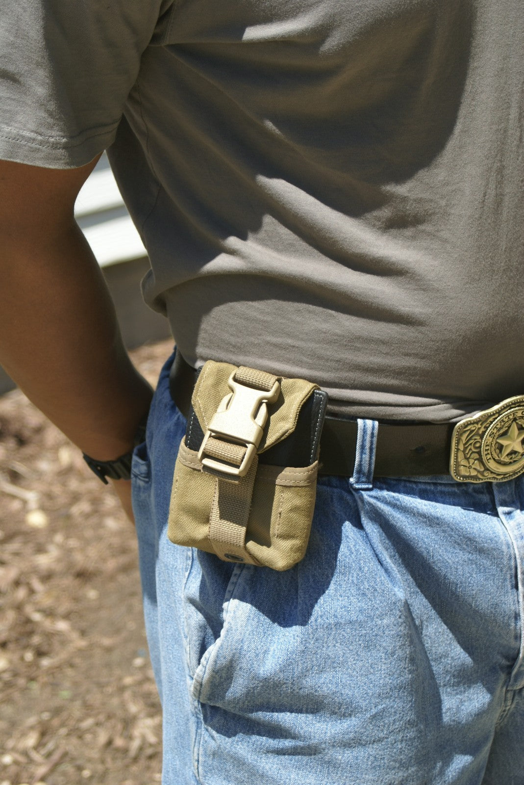MOLLE USMC TAPE MEASURE, WALLET POUCH COYOTE BROWN EAGLE IND. - 