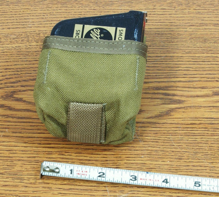 MOLLE USMC TAPE MEASURE, WALLET POUCH COYOTE BROWN EAGLE IND. - 