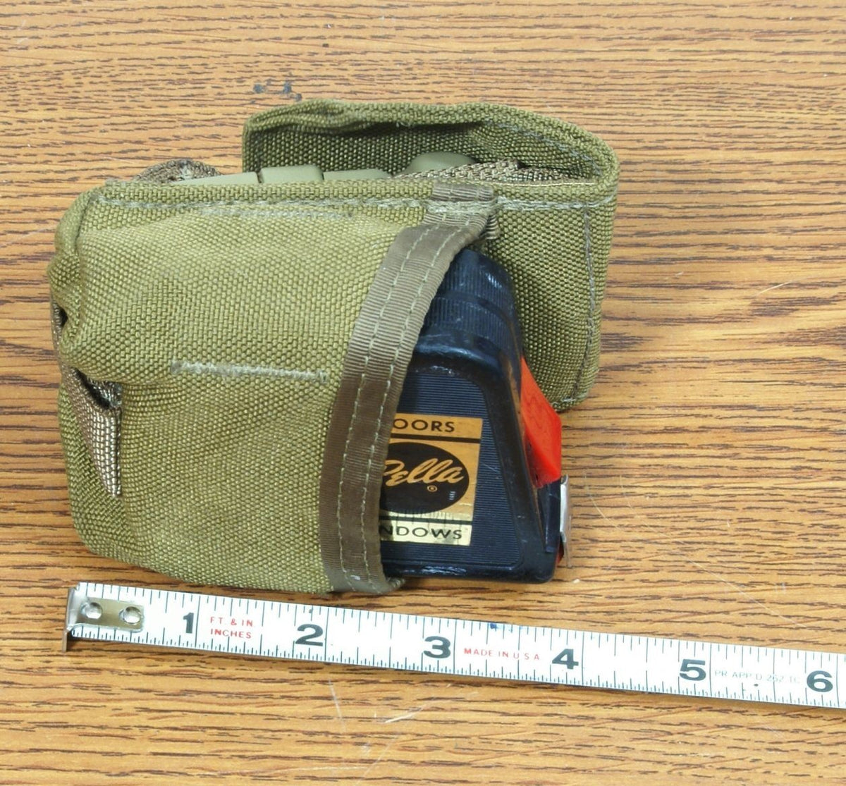 MOLLE USMC TAPE MEASURE, WALLET POUCH COYOTE BROWN EAGLE IND. - 