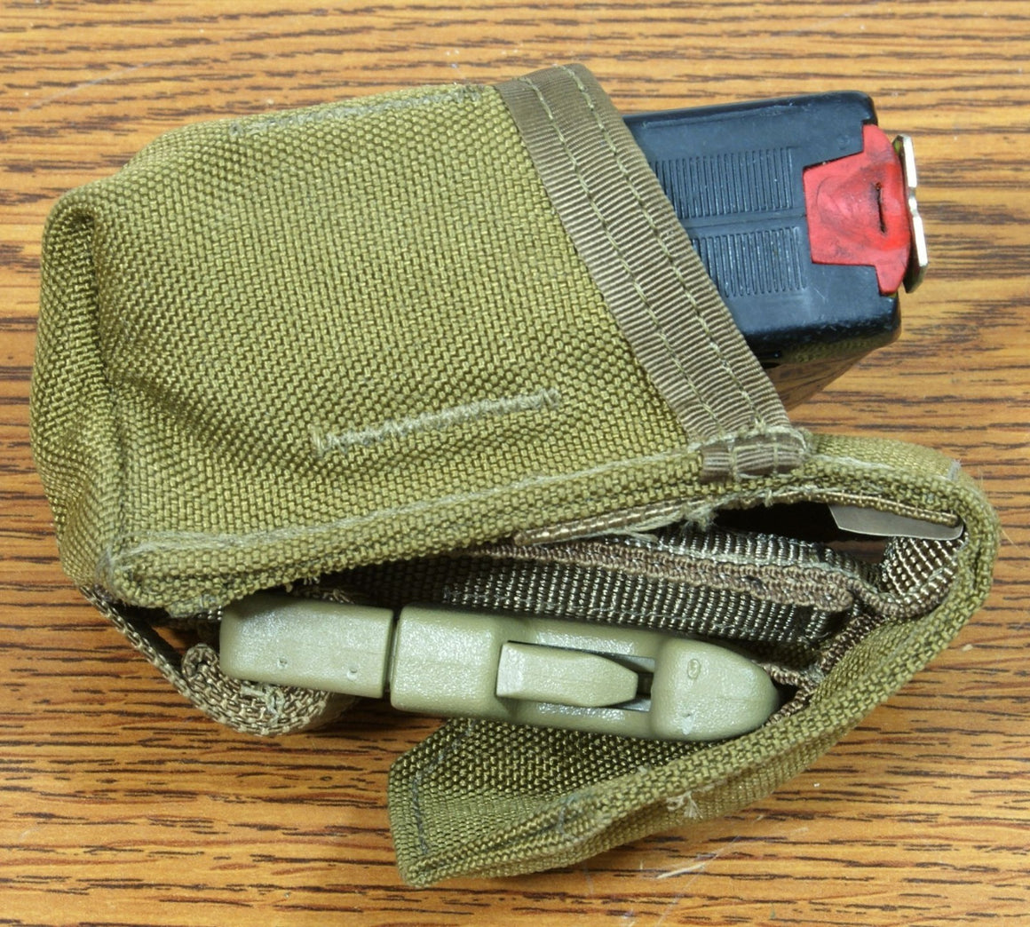 MOLLE USMC TAPE MEASURE, WALLET POUCH COYOTE BROWN EAGLE IND. - 