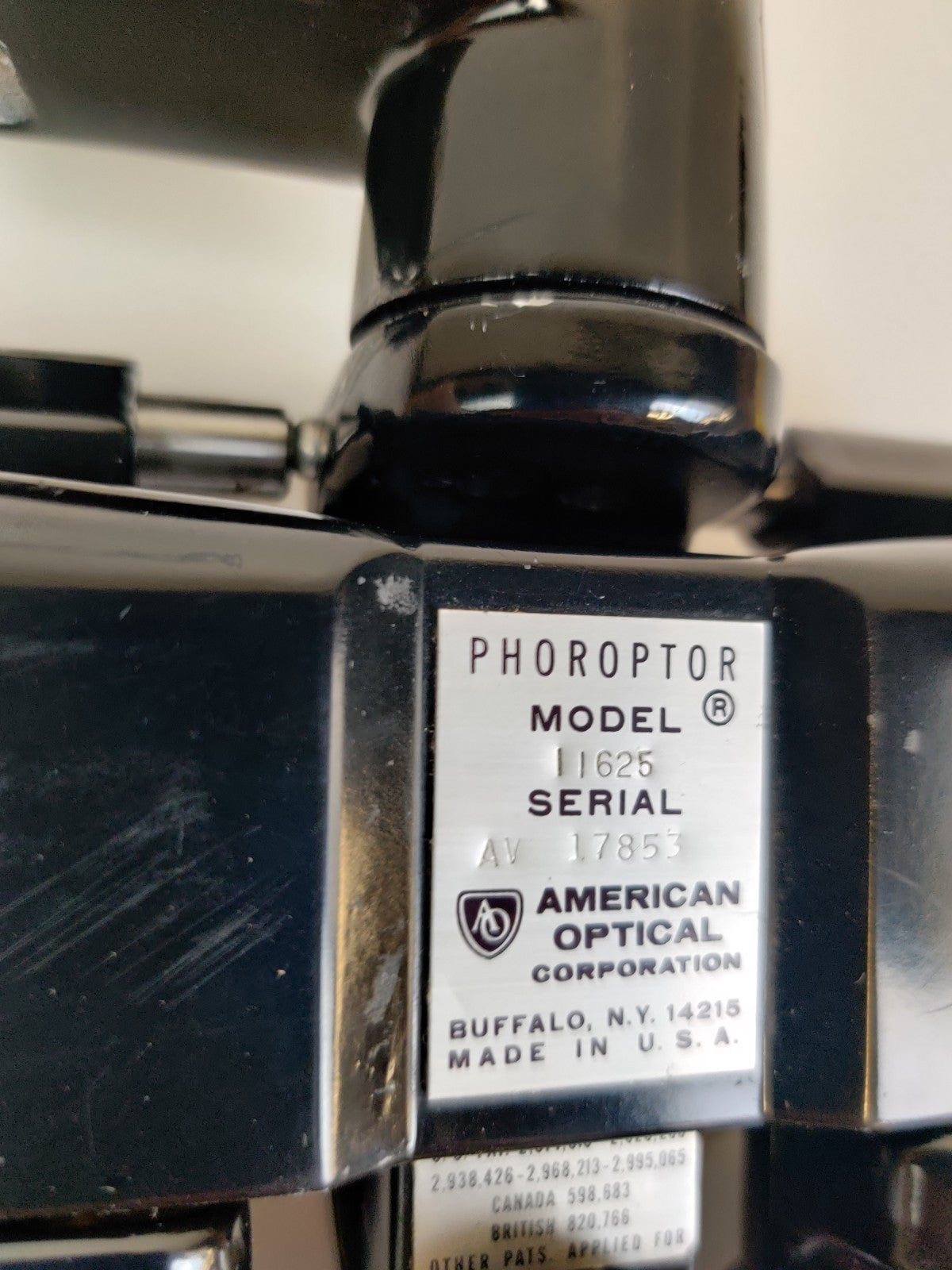 American Optical 11625 Phoropter Minus Cylinder 11625B - 