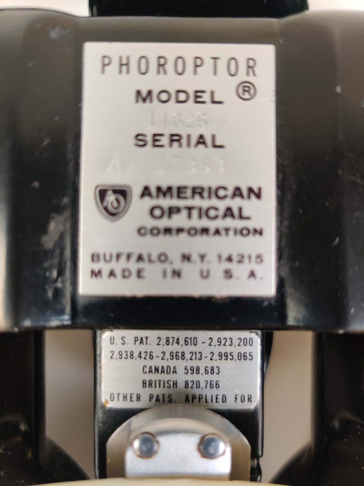 American Optical 11625 Phoropter Minus Cylinder 11625B - 