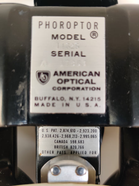 American Optical 11625 Phoropter Minus Cylinder 11625B - 