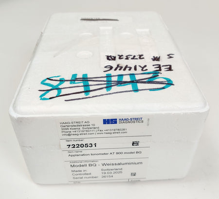 Haag Streit AT 900 Tonometer Model BQ for BQ 900 BP 900 Slit Lamps - 