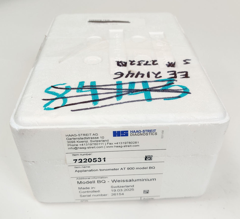 Haag-Streit Haag Streit AT 900 眼圧計 BQ用モデル（BQ 900、BP 900スリットランプ用）