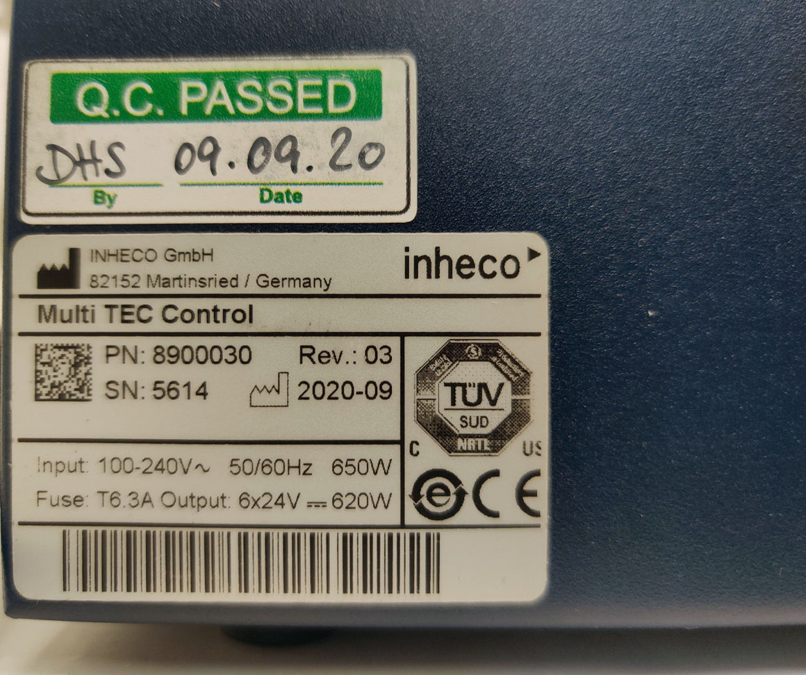 Inheco Multi TEC Control Unit 8900030 with Cold Plate Air Cooled Heater/Cooler