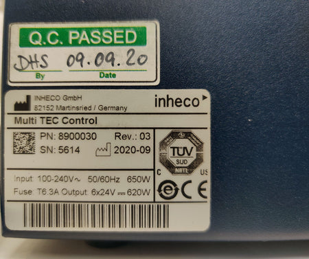 Inheco Multi TEC Control Unit 8900030 with Cold Plate Air Cooled Heater/Cooler