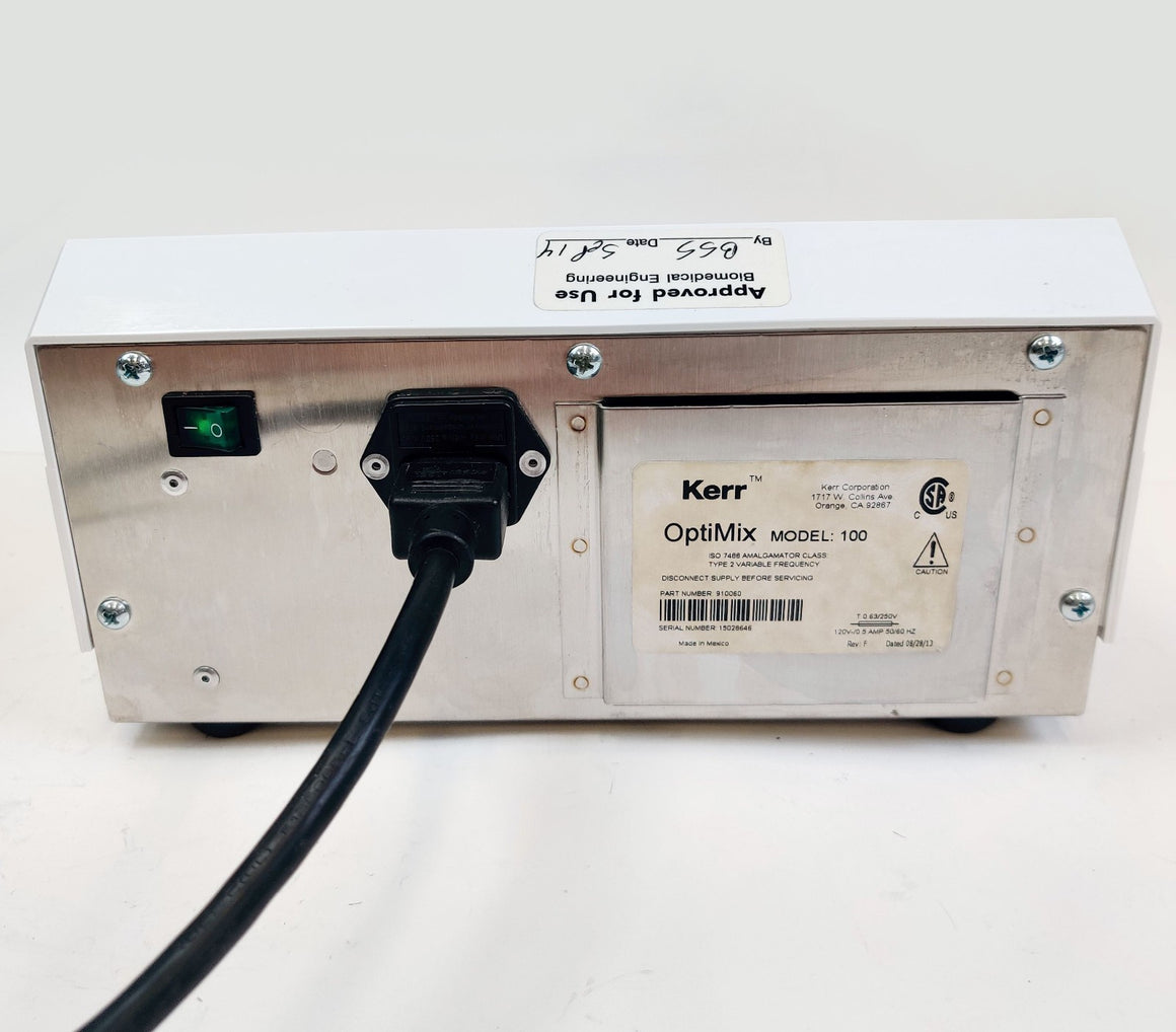SDS Kerr Optimix Model 100 Dental Amalgamator Mixing System. See video - 