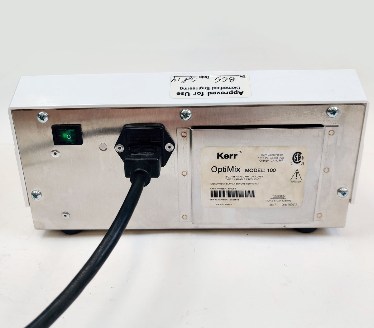 SDS Kerr Optimix Model 100 Dental Amalgamator Mixing System. See video - 