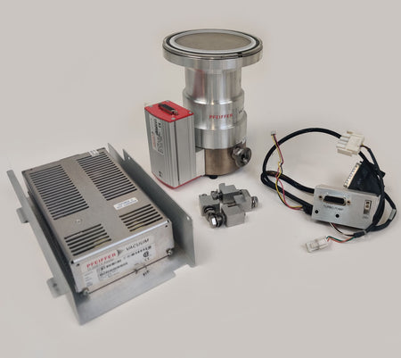 Pfeiffer TMH 071 P Turbomolecular Pump w TC-100 Controller, TPS 100 Power Supply - 