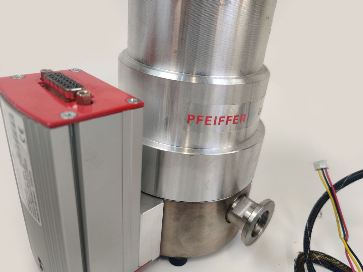 Pfeiffer TMH 071 P Turbomolecular Pump w TC-100 Controller, TPS 100 Power Supply - 