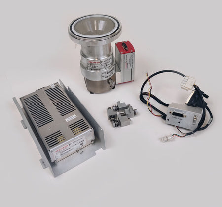Pfeiffer TMH 071 P Turbomolecular Pump w TC-100 Controller, TPS 100 Power Supply - 
