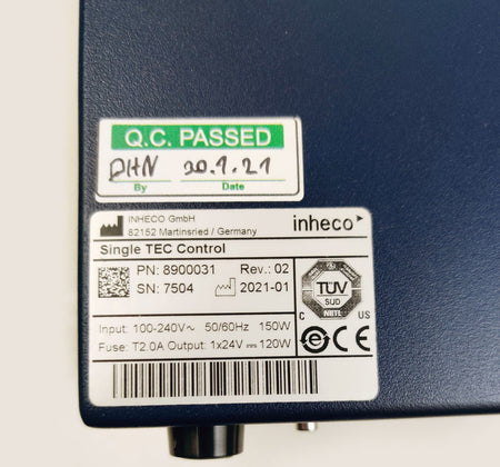 Inheco Single TEC Control 8900031 w/ 7000166 Ultraflat HT 2-Tec NEW