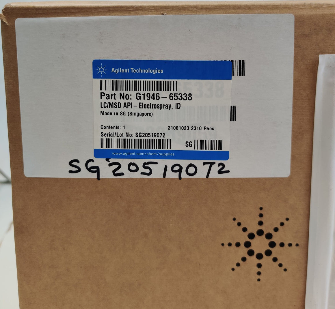 Agilent G1948B API Electrospray G1946-65338 for 6100 6400 Series Triple Quad