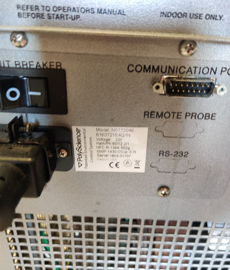 Recirculating Water Chiller PerkinElmer N0772046 Whispercool