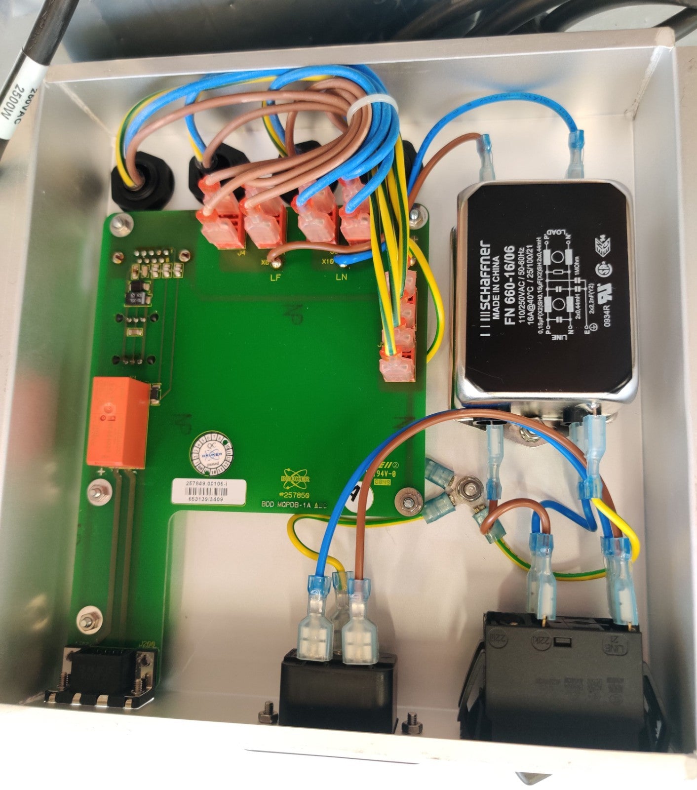 Power Entry Module Bruker Daltonics #257850 micrOTOF