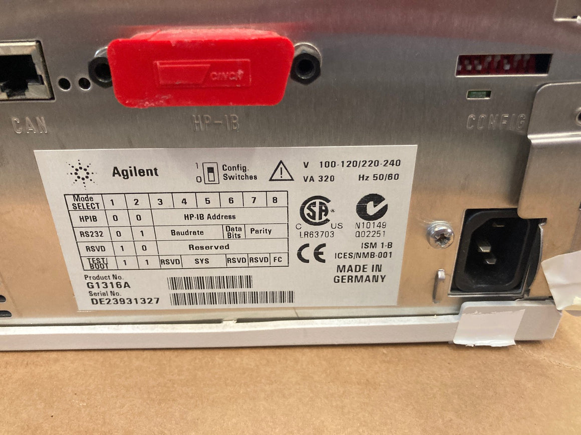 Agilent G1316A Colcom Thermostatted Column Compartment with Lid Tested