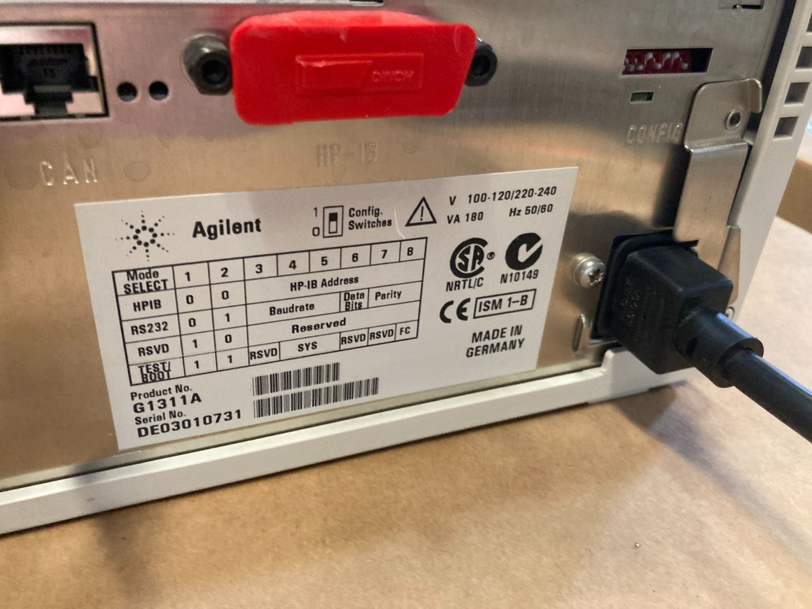 Agilent 1100 G1311A QuatPump Quaternary Pump w/ Lid, Gradient Valve & Pump
