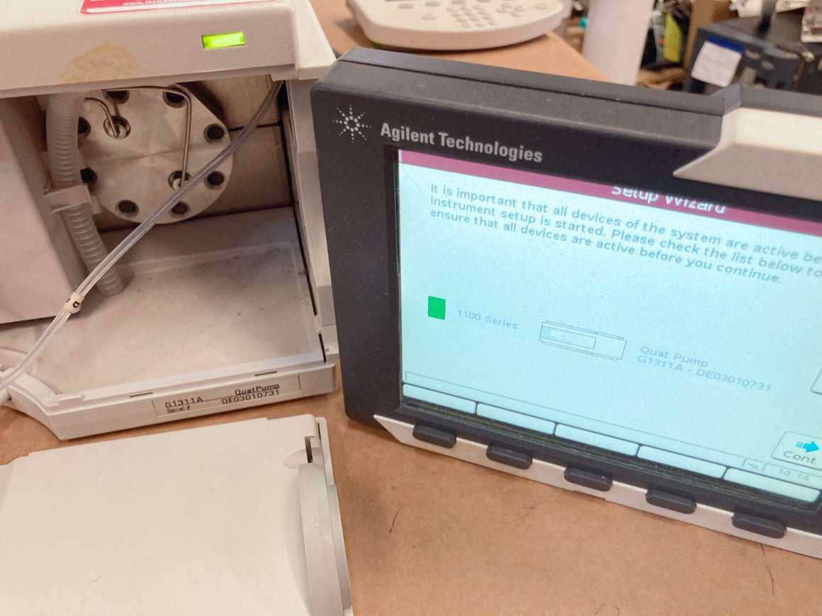 Agilent 1100 G1311A QuatPump Quaternary Pump w/ Lid, Gradient Valve & Pump