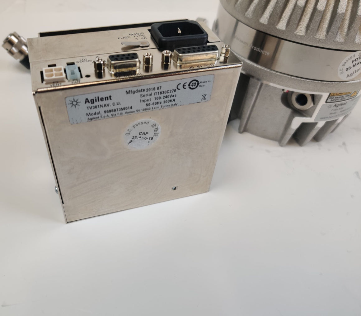 Agilent Turbo-V 301 Navigator Turbomolecular Pump with TV301 Controller MFD 2020
