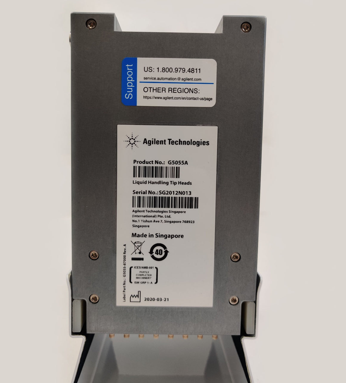 Agilent Bravo Liquid Handling Platform G5055A 96LT 250μL Disposable Tip Head NIB