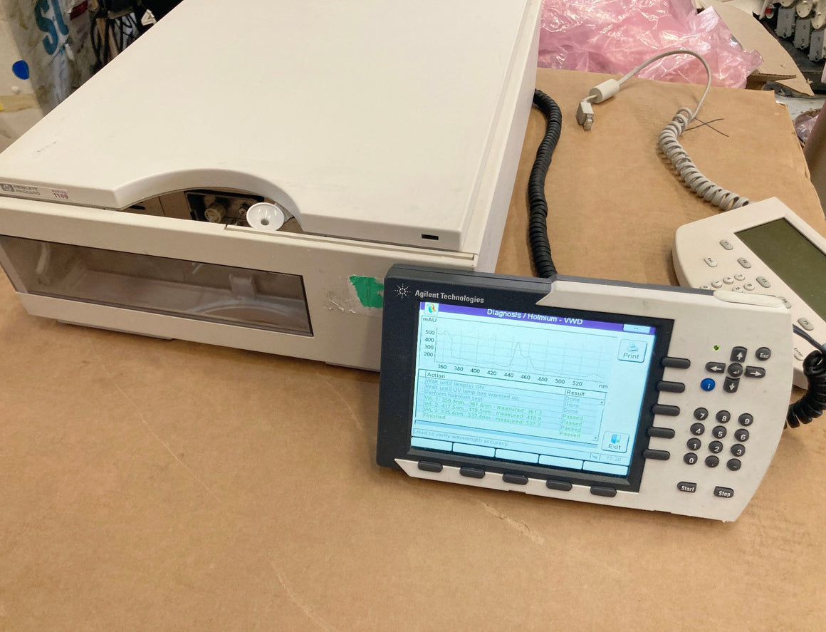 Agilent G1314A VWD Wavelength Detector HPLC w Standard Cell G1314-60086 Tested