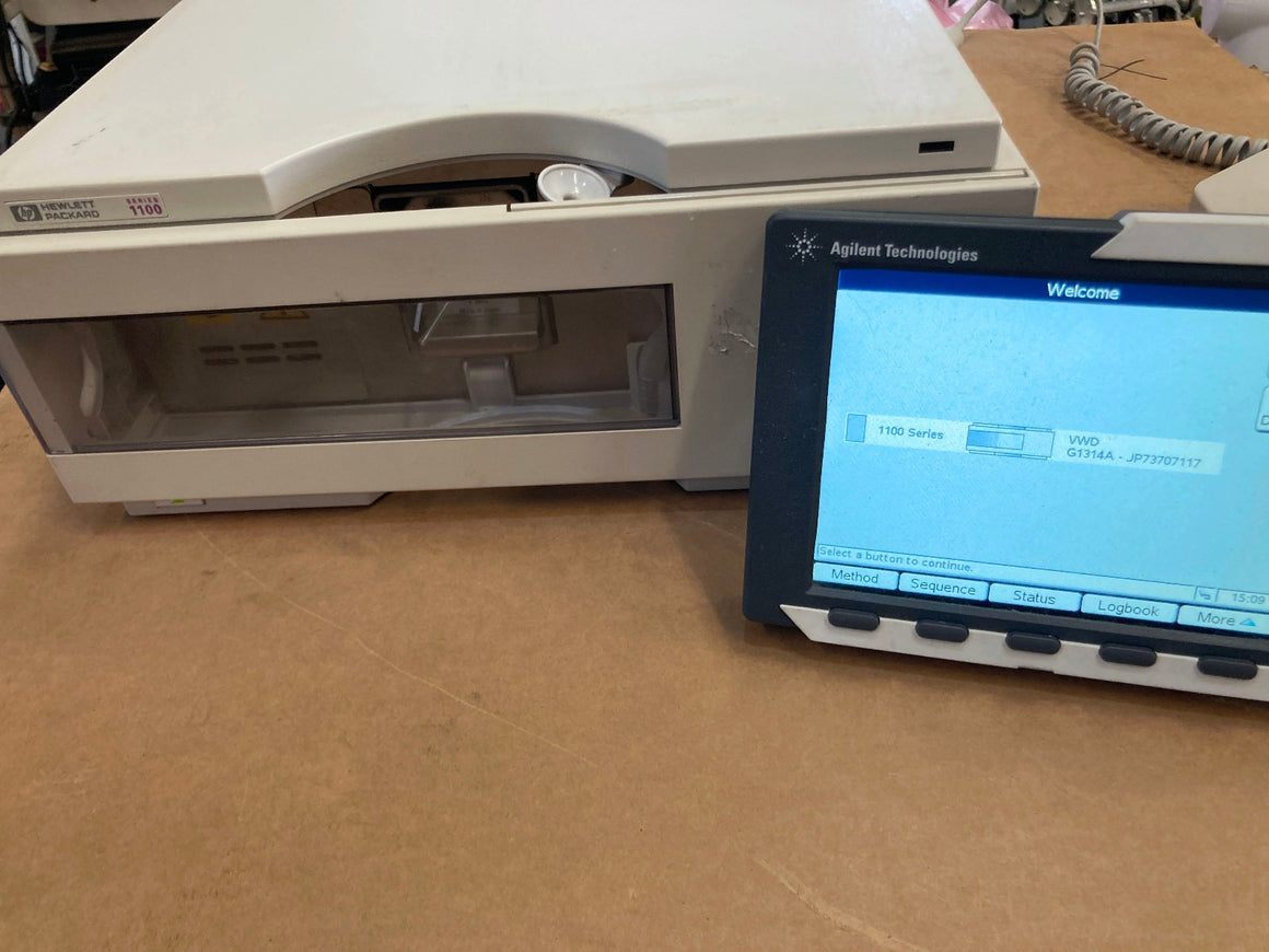 Agilent G1314A VWD Wavelength Detector HPLC w Standard Cell G1314-60086 Tested