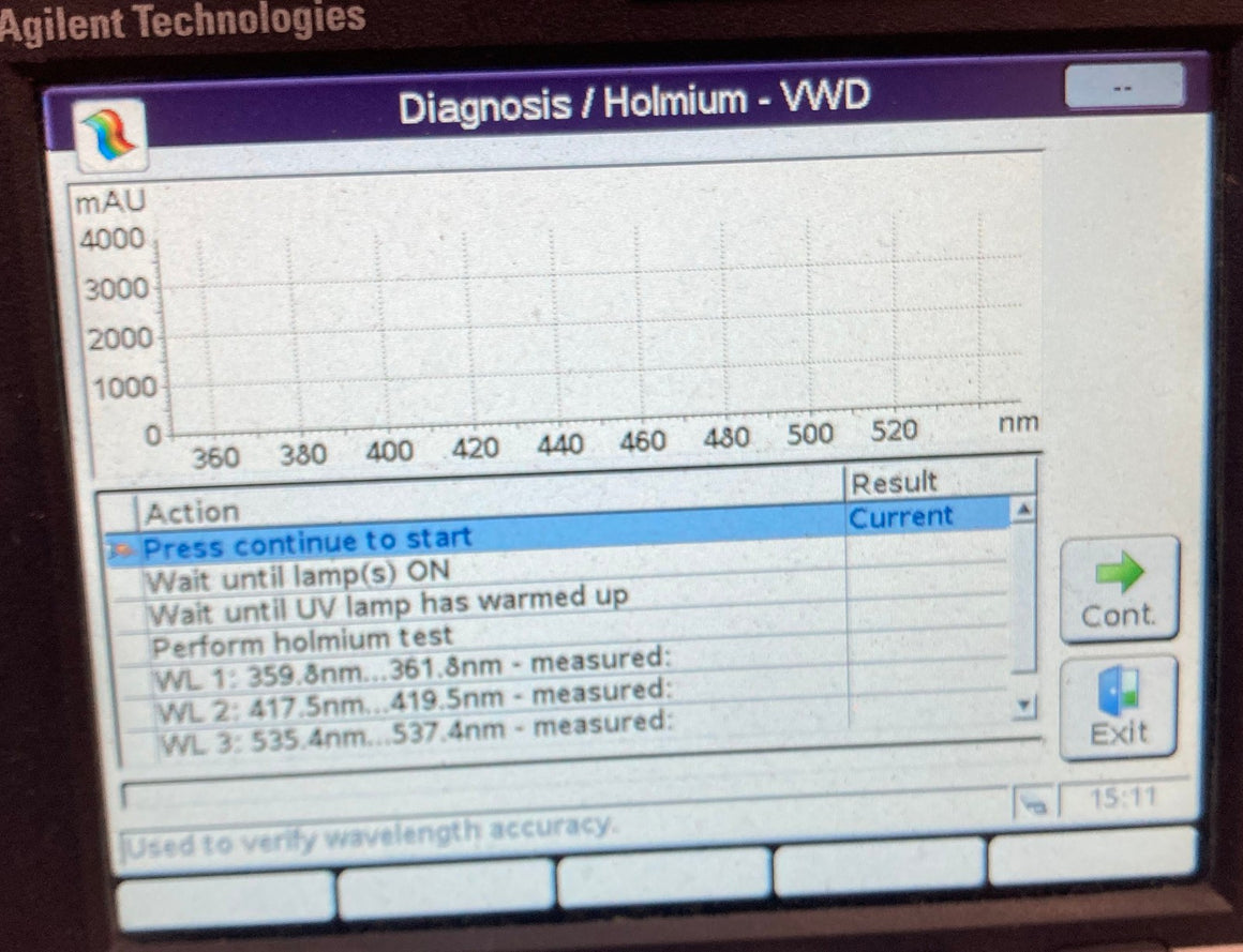Agilent G1314A VWD Wavelength Detector HPLC w Standard Cell G1314-60086 Tested