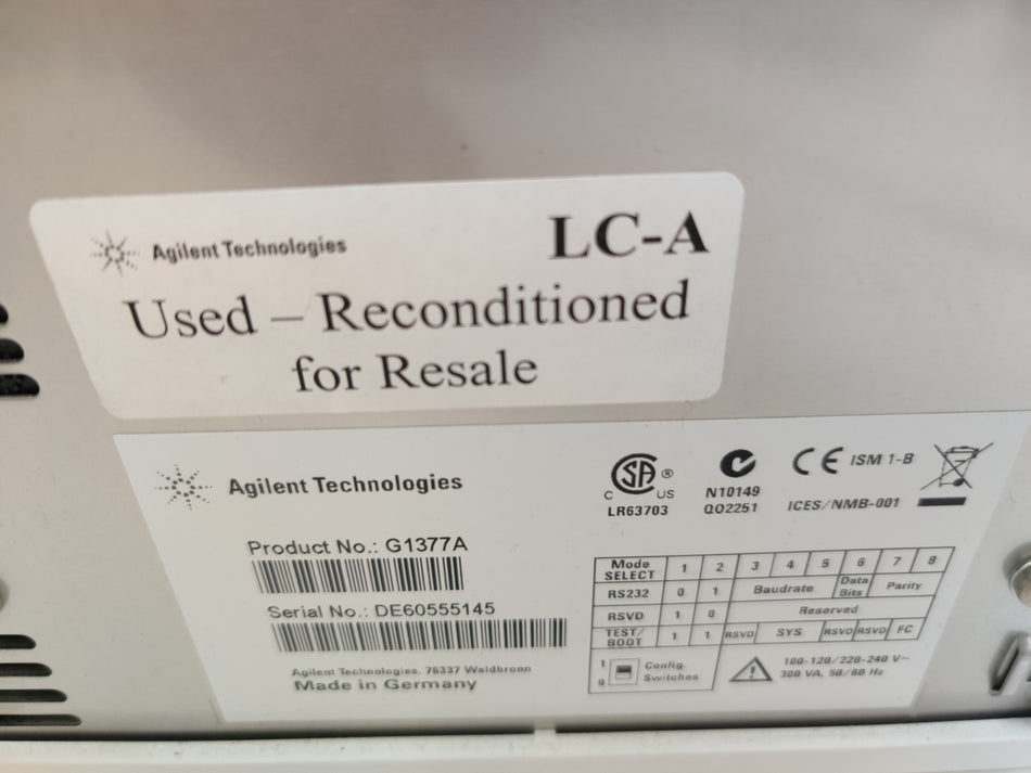 Agilent 1200 G1377A Micro WPS Autosampler HPLC System Tested Refurbished