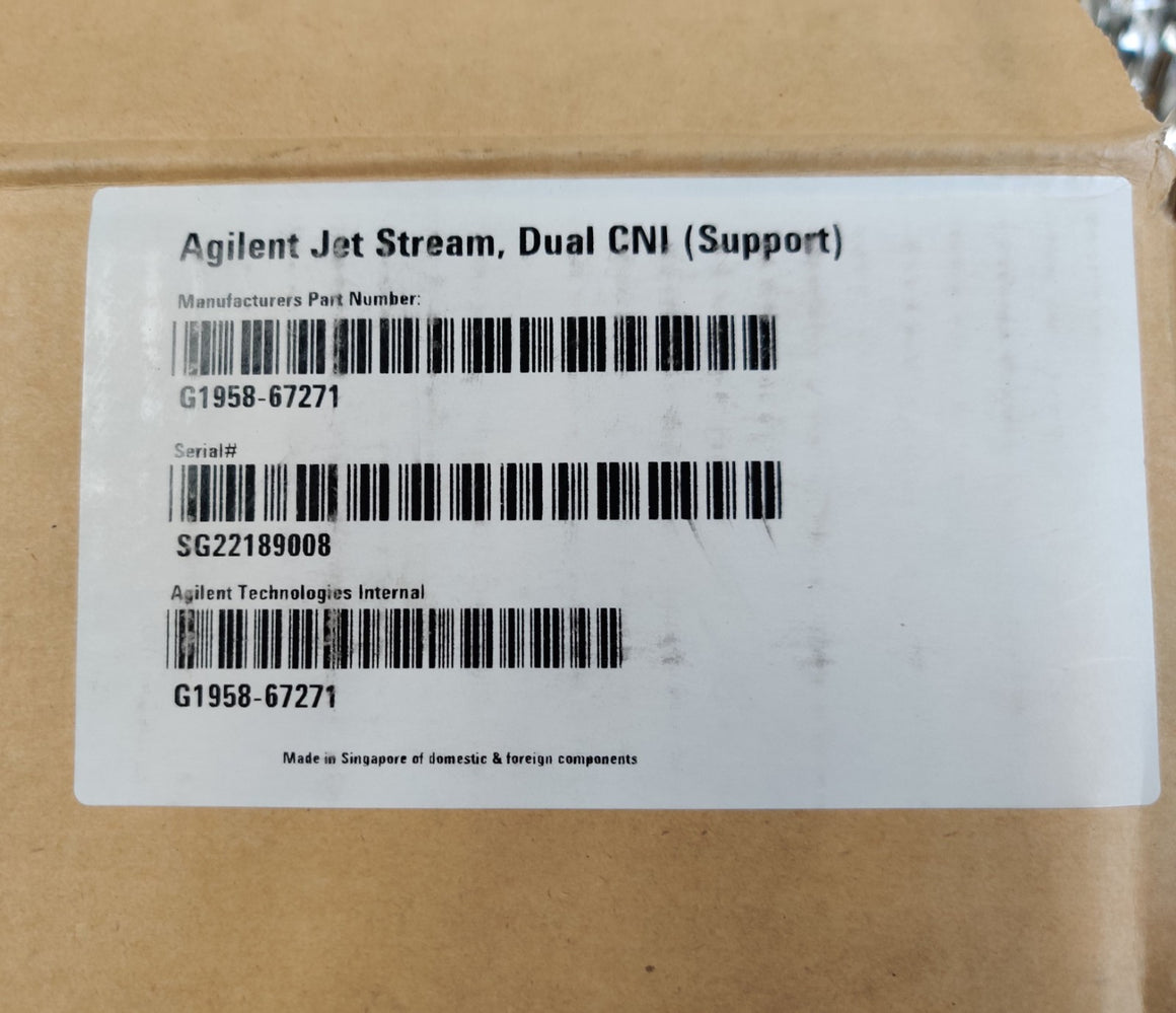Ion Source Dual CNI Agilent G1958-65271 AJS Jet Stream