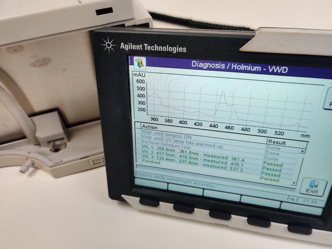 Agilent G1314A VWD Wavelength Detector HPLC w Standard Cell G1314-60086 and Jetdirect 400N LAN Card