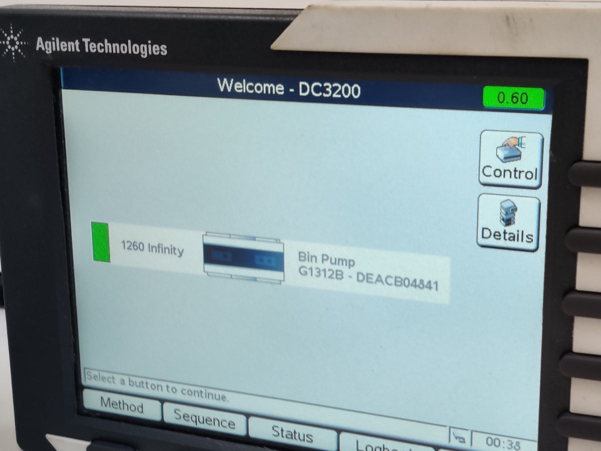 Agilent 1260 Infinity G1312B Binary Pump HPLC System. Tested and Green Status - 