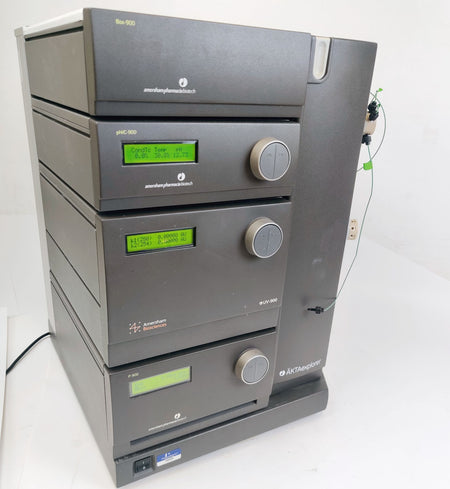 GE AKTA Explorer 100 FPLC System w Box 900, Monitor UV-900, Pump P-90, PH/c-900