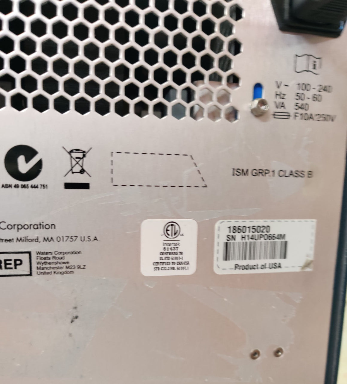 Waters Acquity UPLC Sample Manager Code UPA w/ Sample