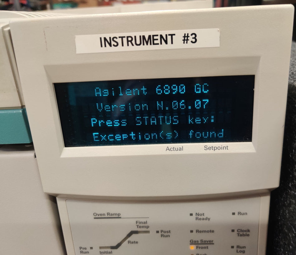 Agilent 6890N Network Gas Chromatograph Dual FID Detector & S/SL Injector Tested