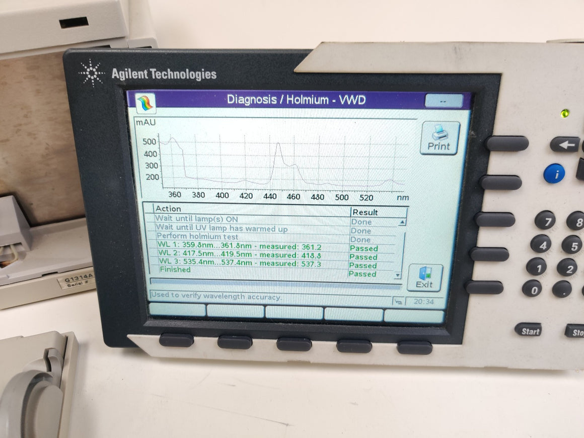 Agilent G1314A VWD Wavelength Detector HPLC 1100 with G1314-60086 Standard Cell