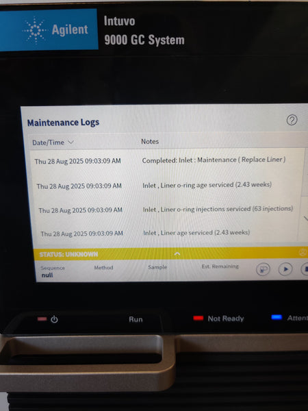 Gas Chromatograph system Agilent G3950A intuvo 9000