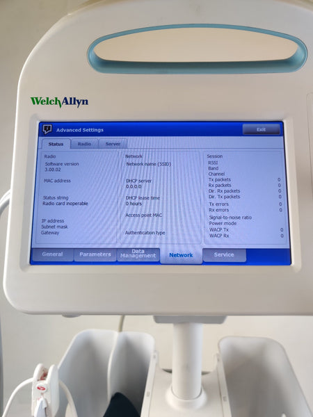 Welch Allyn Connex 6000 Vital Signs Monitor 65MTXX with SpO2, Temp, Cuff, - 