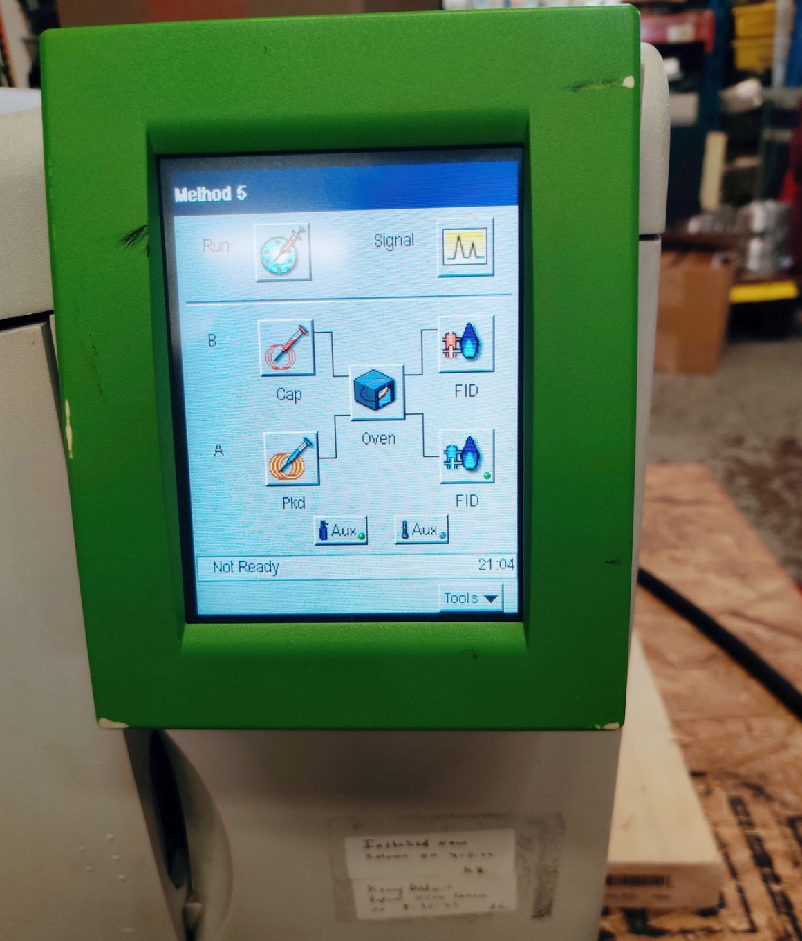 PerkinElmer Clarus 500 Gas Chromatograph dual FID Detector, Autosampler Tower