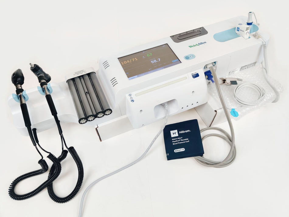 Welch Allyn Welch Allyn Connex Integrated Wall System 85NTVX w SpO2, Probe, Battery, Cuff