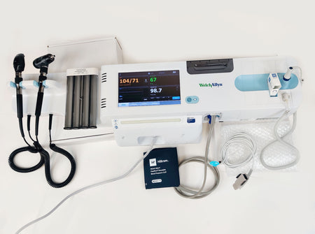 Welch Allyn Connex Integrated Wall System 85NTVX w SpO2, Probe, Battery, Cuff