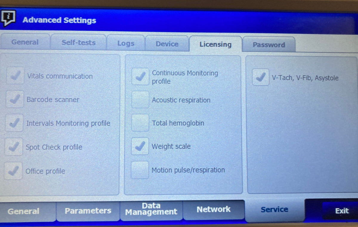 Welch Allyn Connex 6000 Vital Signs Monitor 67NXTX WiFi SpO2 Stand Temp MFD 2020 - 
