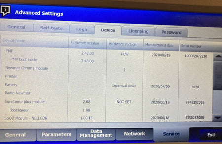 Welch Allyn Connex 6000 Vital Signs Monitor 67NXTX WiFi SpO2 Stand Temp MFD 2020 - 