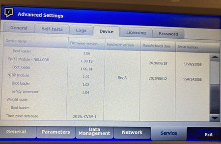 Welch Allyn Connex 6000 Vital Signs Monitor 67NXTX WiFi SpO2 Stand - 