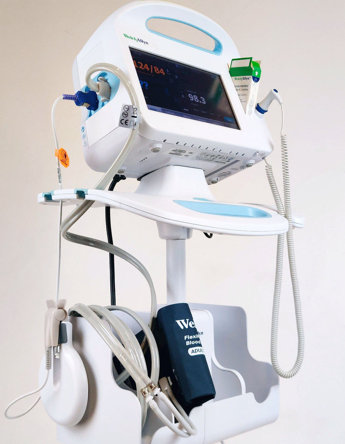 Welch Allyn Connex 6000 Vital Signs Monitor 67NXTX WiFi SpO2 Stand Temp MFD 2020 - 