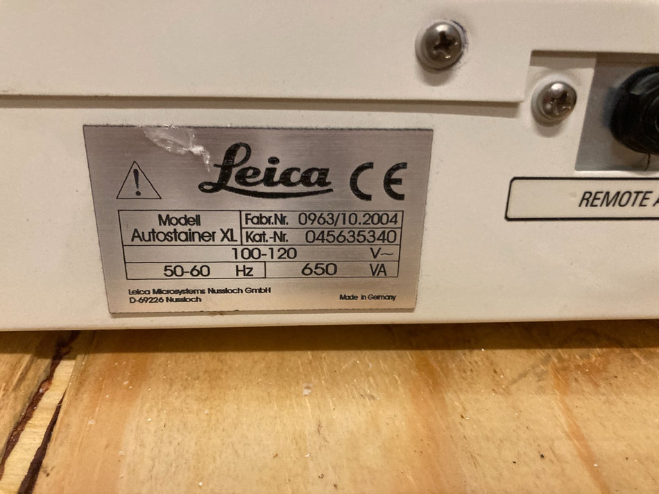 Leica Autostainer XL ST5010 Automated Slide Stainer with Buckets