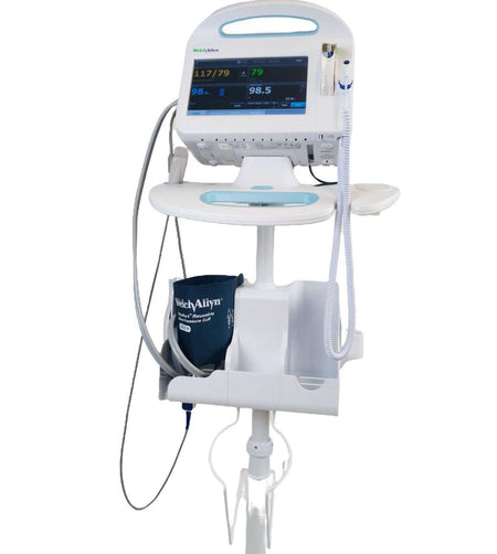 Welch Allyn Connex 6000 Vital Signs Monitor 65NTXX, NIBP, SPO2, Cuff and Stand - 